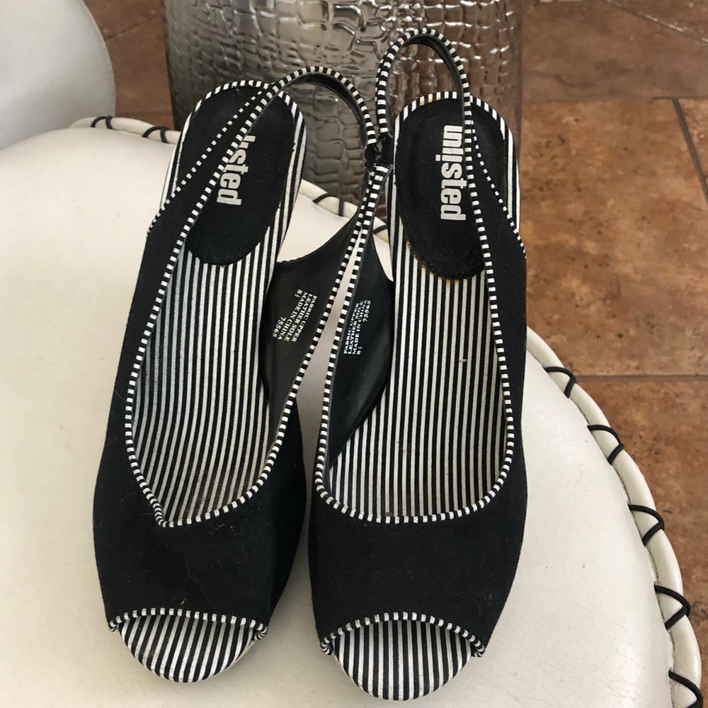 Unlisted peek toe heels